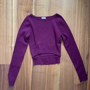 Maroon Aritzia Top